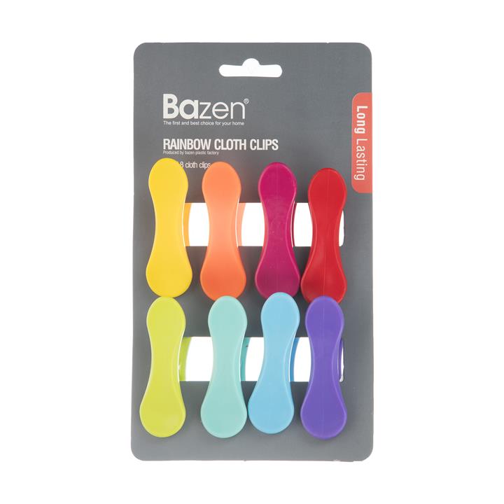 گیره لباس بازن کد 5301010 بسته 8 عددی Bazen 5301010 Clothespin Pack of 8